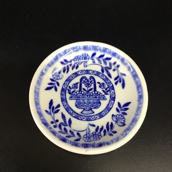 VINTAGE REPLACEMENT Sterling China Blue Floral Dish - Picture 3 of 4